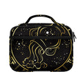 Gold And Black Aquarius Sign Print Briefcase Bible Bag