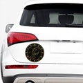 Gold And Black Aquarius Sign Print Car Sticker