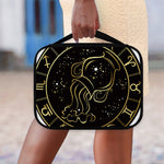 Gold And Black Aquarius Sign Print Classic Bible Case