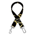 Gold And Black Aquarius Sign Print Dog Seat Belt