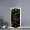 Gold And Black Aquarius Sign Print Door Sticker