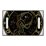 Gold And Black Aquarius Sign Print Golf Cart Seat Cover