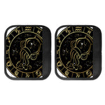 Gold And Black Aquarius Sign Print Handle Covers