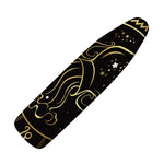 Gold And Black Aquarius Sign Print Ironing Board Cover
