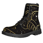 Gold And Black Aquarius Sign Print Backpack