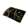 Gold And Black Aquarius Sign Print Pet Cooling Mat Cover