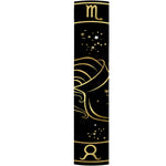 Gold And Black Aquarius Sign Print Table Runner