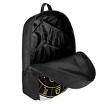 Gold And Black Aries Sign Print 17 Inch Backpack