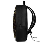 Gold And Black Aries Sign Print 17 Inch Backpack