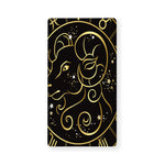 Gold And Black Aries Sign Print Baby Crib Sheet