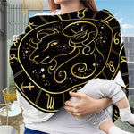 Gold And Black Aries Sign Print Baby Seat Cover