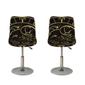 Gold And Black Aries Sign Print Bar Stool Covers