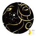 Gold And Black Aries Sign Print Basketball