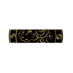 Gold And Black Aries Sign Print Bed Runner