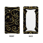 Gold And Black Aries Sign Print Changing Pad Cover