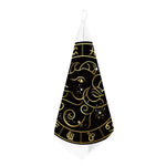 Gold And Black Aries Sign Print Hand Towel