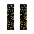 Gold And Black Aries Sign Print Handle Covers
