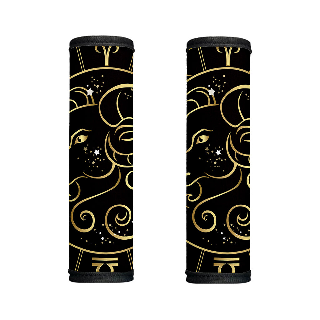 Gold And Black Aries Sign Print Handle Covers