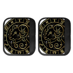 Gold And Black Aries Sign Print Handle Covers