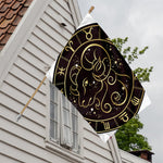Gold And Black Aries Sign Print House Flag