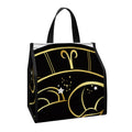 Gold And Black Aries Sign Print Insulated Lunch Tote