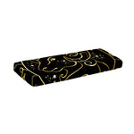 Gold And Black Aries Sign Print Piano Keyboard Cover