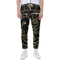 Gold And Black Aries Sign Print Joggers