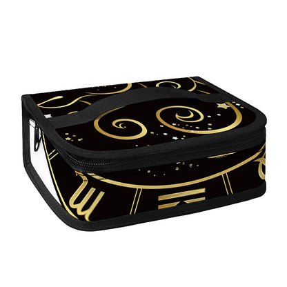 Gold And Black Aries Sign Print Small Lunch Bag