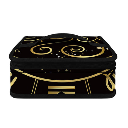 Gold And Black Aries Sign Print Small Lunch Bag