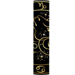 Gold And Black Aries Sign Print Table Runner