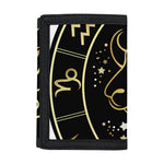 Gold And Black Aries Sign Print Trifold Wallet
