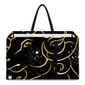 Gold And Black Aries Sign Print Utility Tote Bag