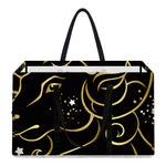 Gold And Black Aries Sign Print Utility Tote Bag