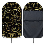 Gold And Black Aries Sign Print Waterproof Car Seat Cover