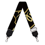 Gold And Black Cancer Sign Print Bag Strap