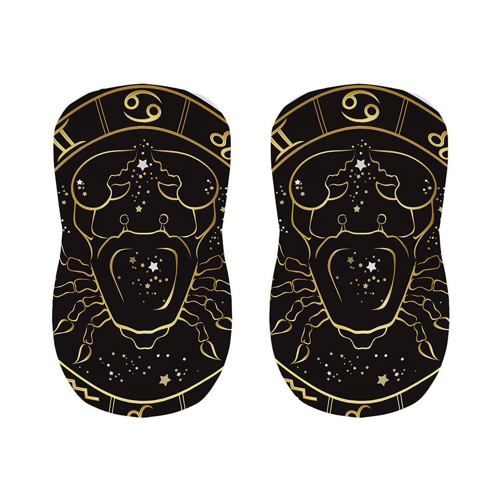 Gold And Black Cancer Sign Print Bar Stool Covers