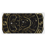 Gold And Black Cancer Sign Print Beach Towel