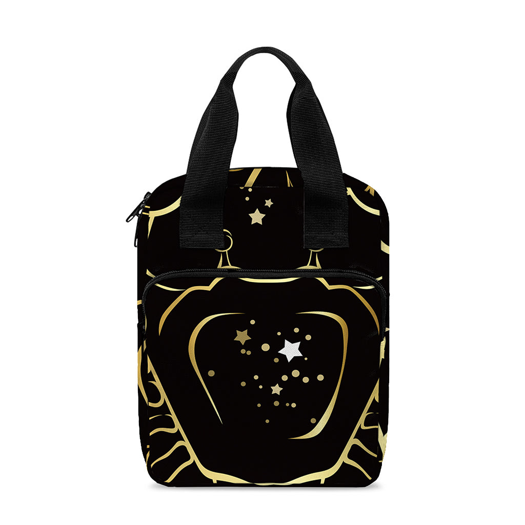 Gold And Black Cancer Sign Print Bible Tote Bag