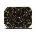 Gold And Black Cancer Sign Print Bifold Wallet