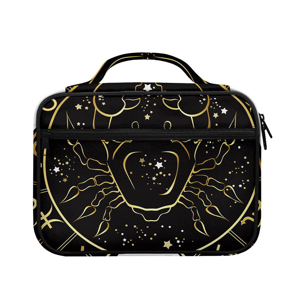Gold And Black Cancer Sign Print Briefcase Bible Bag