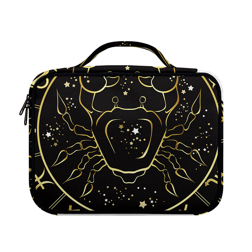 Gold And Black Cancer Sign Print Briefcase Bible Bag