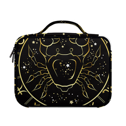 Gold And Black Cancer Sign Print Briefcase Bible Bag