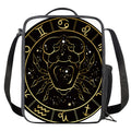 Gold And Black Cancer Sign Print Crossbody Lunch Bag