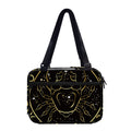 Gold And Black Cancer Sign Print Double Strap Bible Bag