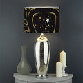 Gold And Black Cancer Sign Print Drum Lamp Shade