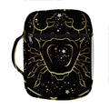 Gold And Black Cancer Sign Print Front Pocket Bible Bag