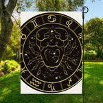Gold And Black Cancer Sign Print Garden Flag