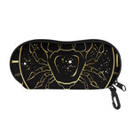 Gold And Black Cancer Sign Print Glasses Case
