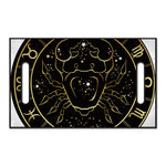 Gold And Black Cancer Sign Print Golf Cart Seat Cover