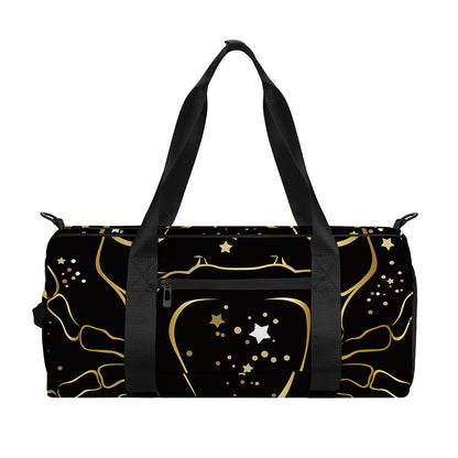 Gold And Black Cancer Sign Print Gym Bag
